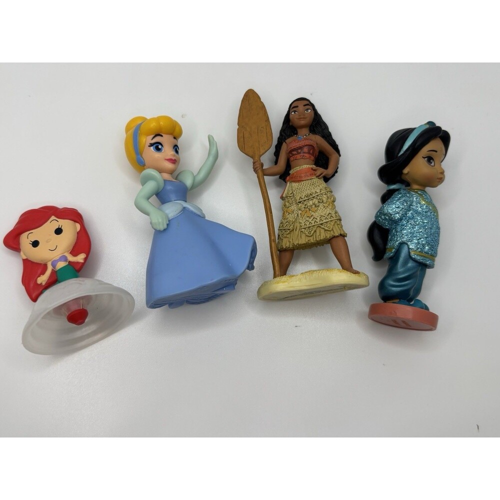 Disney Princess Lot Moana Jasmine Cinderella Ariel Cake Topper Figurines - Picture 5 of 7